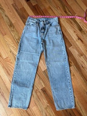 Levi's Light Blue High-Rise Straight Jeans